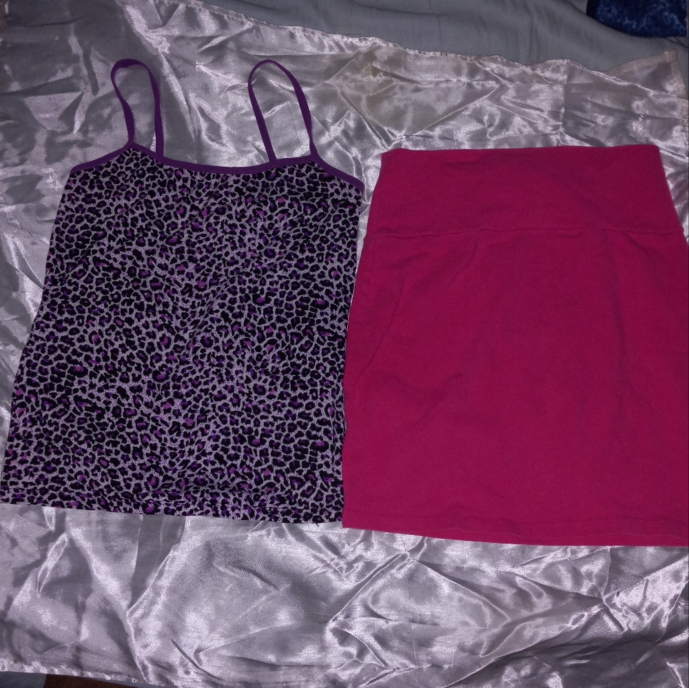 Skirt and blouse